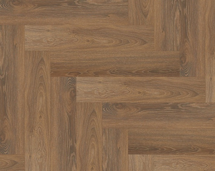 Кварцвинил Floor Factor Herringbone HB.15 Tobacco Braun oak