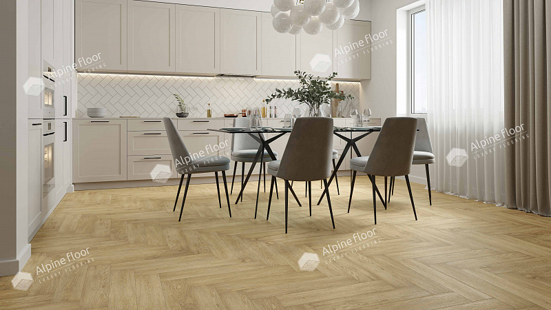 Кварцвинил Alpine Floor Parquet Premium Eco 19-3 Дуб Ваниль Селект
