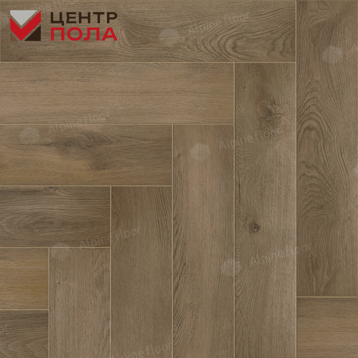 Кварцвинил Alpine Floor Премиальный паркет (Parquet Premium) Eco 19-7 Дуб Насыщенный