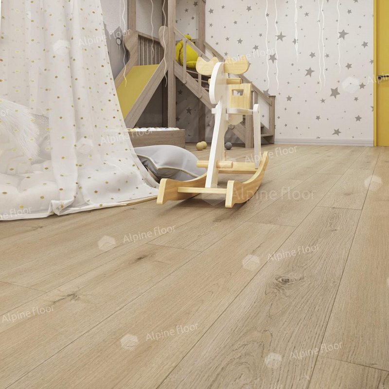 Кварцвинил Alpine Floor Ультра (Ultra) Eco 5-27 Дуб Миндальный