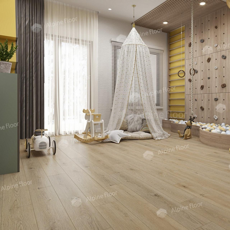 Кварцвинил Alpine Floor Ультра (Ultra) Eco 5-27 Дуб Миндальный