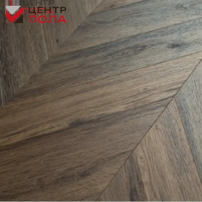 Кварцвинил Vinilam Parquet Chevron Glue I107516 Шеврон Лувр